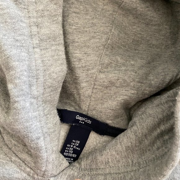 Kid's Grey Signature Gap Hoodie - Picture 7 of 7